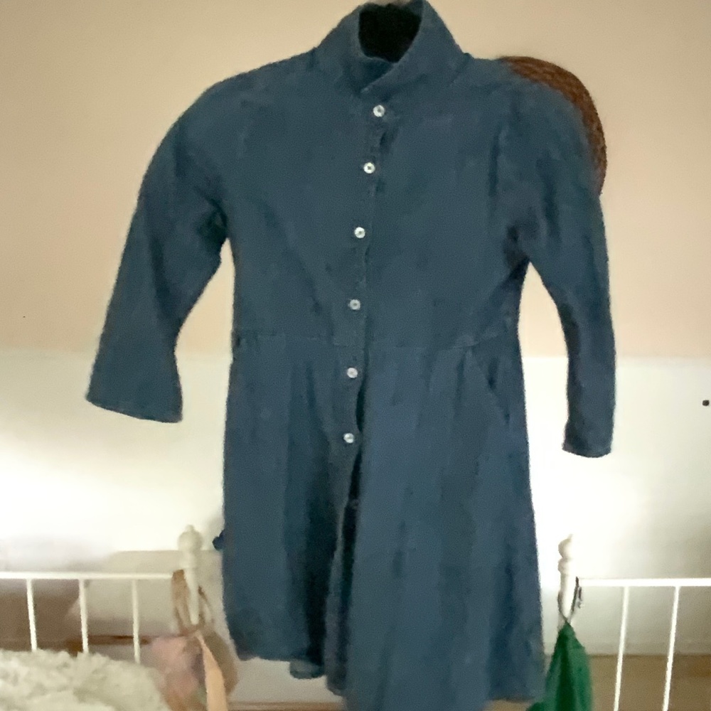 Denim girls size 12 shirtdress